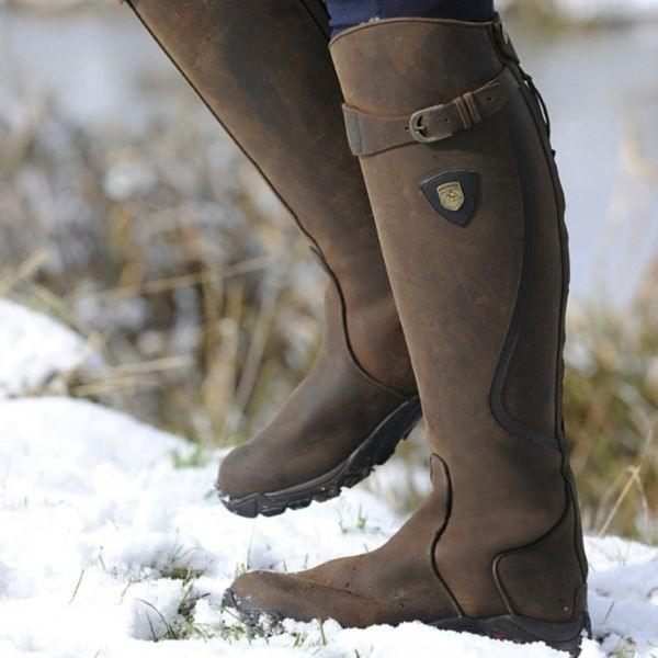 Amelia - Damen Reitstiefel aus Leder mit Schnalle