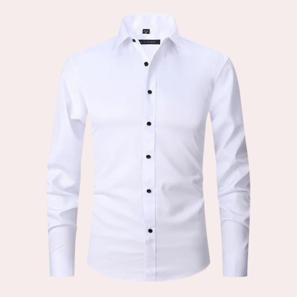 Klassisches Herrenhemd in Hellblau – Slim Fit mit Stretch-Komfort