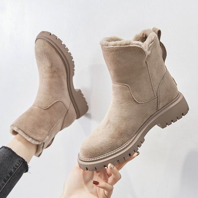 Isla - Damen Winterstiefel mit Fellfutter und Reißverschluss