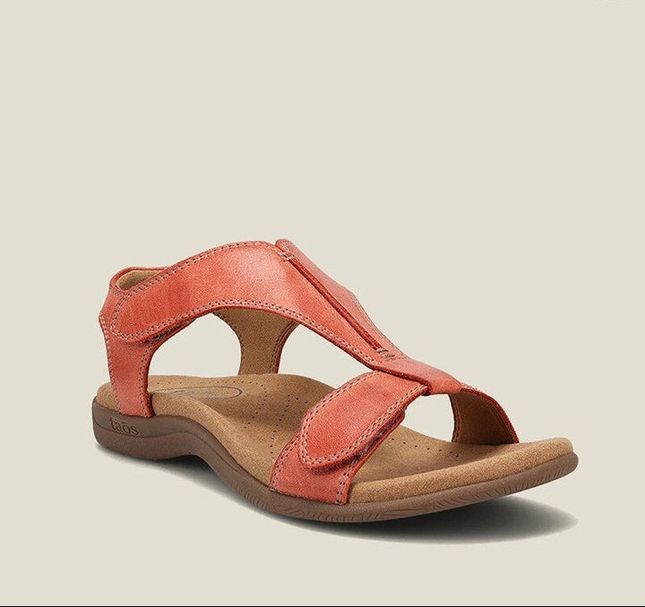 Bequeme Damen-Sandale mit Klettverschluss und ergonomischem Fußbett
