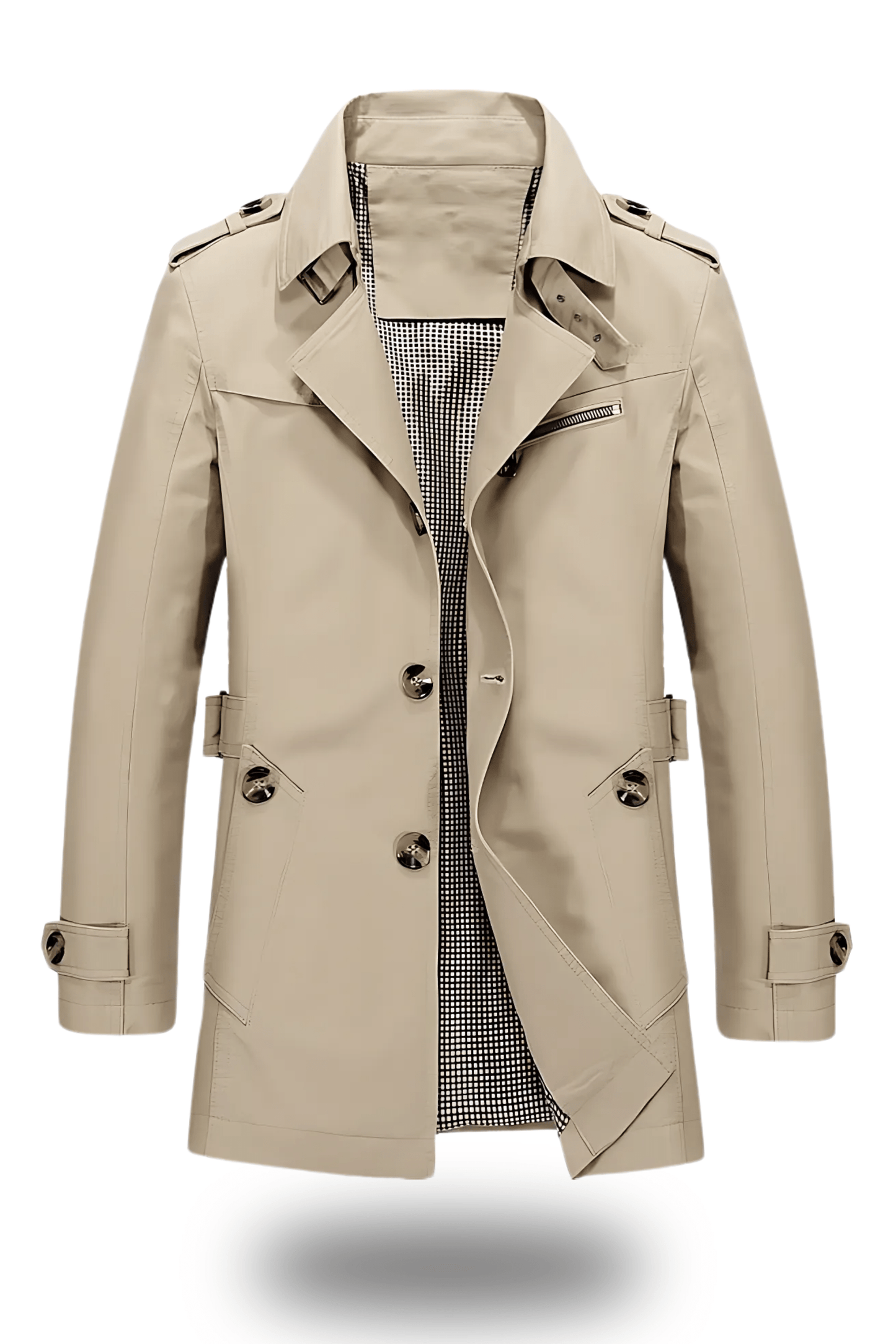 Jens Trenchcoat mit umgelegtem Kragen - Winterjacken - Armeegrün - Müller Mode