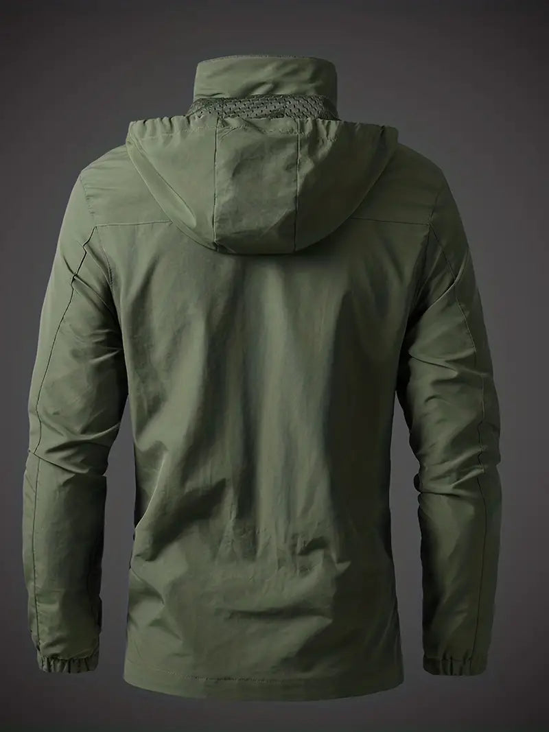 Herren wasserdichte Outdoorjacke mit Kapuze