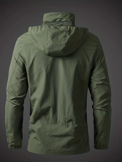 Herren wasserdichte Outdoorjacke mit Kapuze