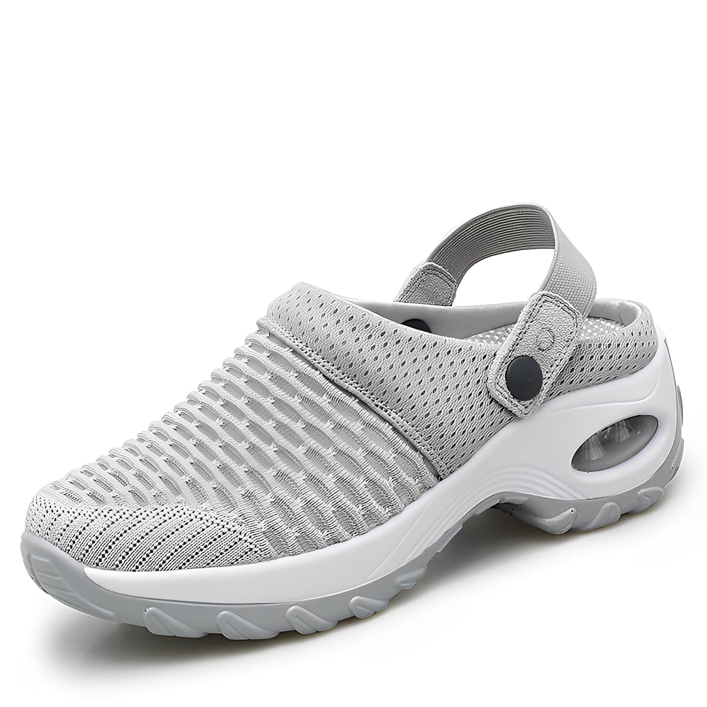 Atmungsaktive mesh-clogs mit flexibler sohle