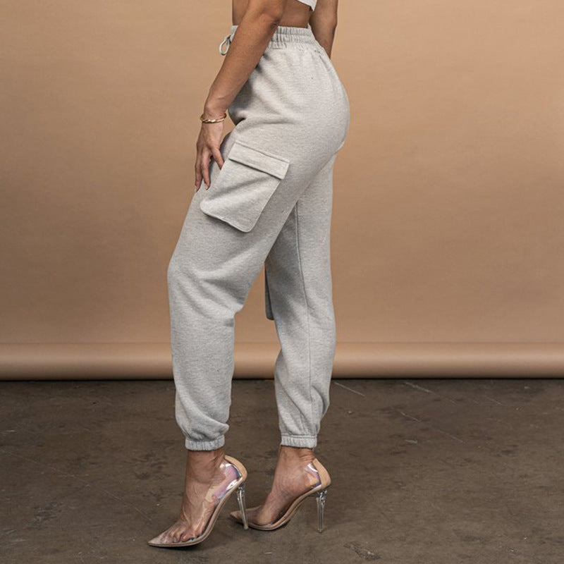 Lea | Jogger-Cargohose mit elastischem Bund und Klappentaschen