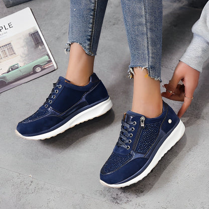 Orthopädische Damen-Sneaker mit Reißverschluss