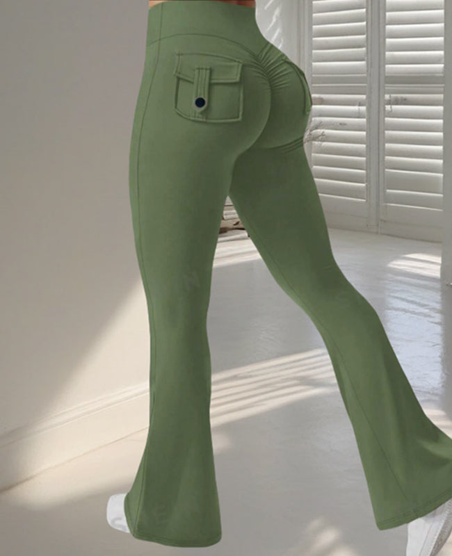 Nova | Flared Sporthose mit High-Waist-Bund und Stretchmaterial