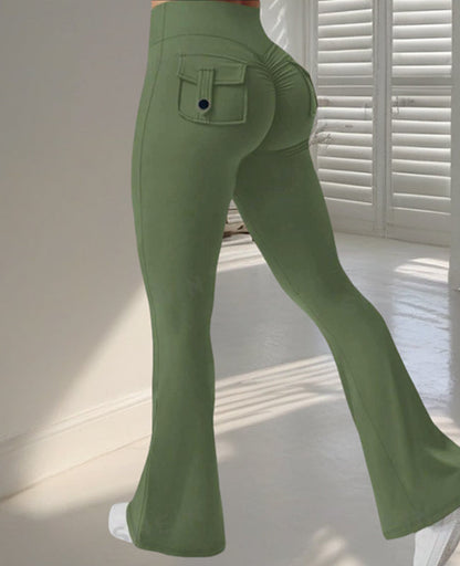 Nova | Flared Sporthose mit High-Waist-Bund und Stretchmaterial