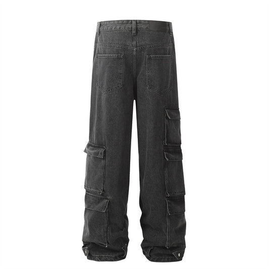 Baumwolljeans - Multi-Pocket-Design - Bequeme Mode