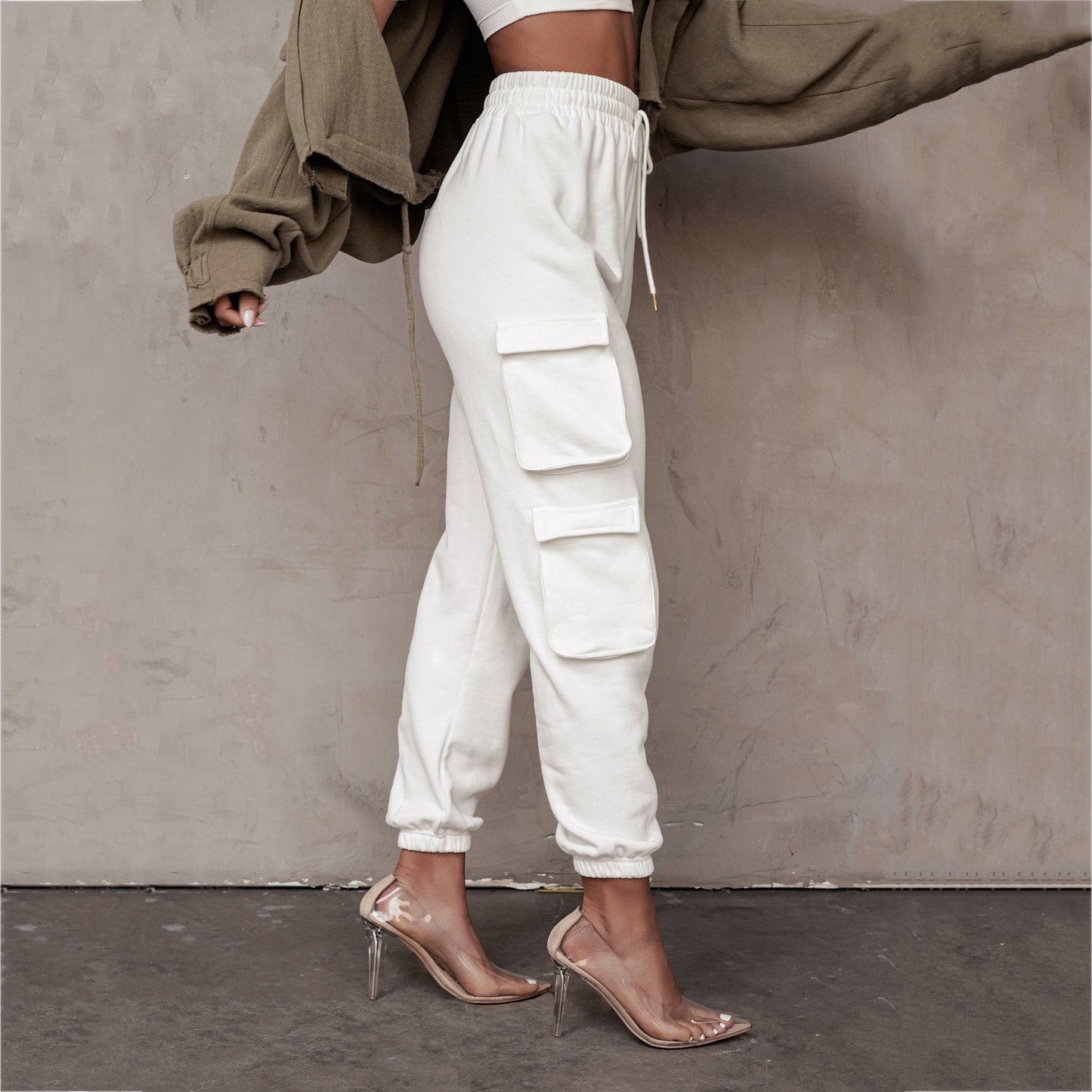 Lea | Jogger-Cargohose mit elastischem Bund und Klappentaschen