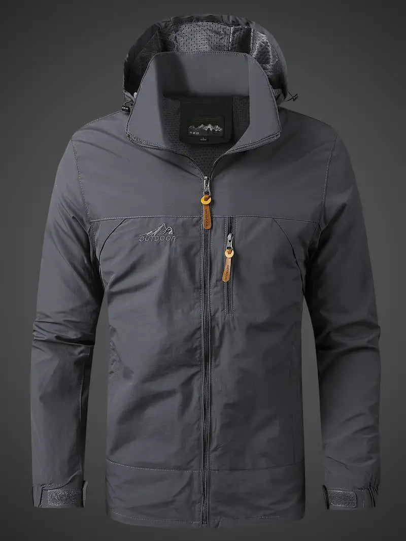 Herren wasserdichte Outdoorjacke mit Kapuze