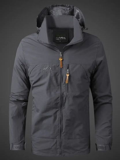 Herren wasserdichte Outdoorjacke mit Kapuze