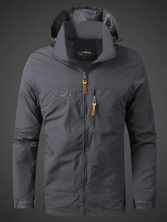 Herren wasserdichte Outdoorjacke mit Kapuze