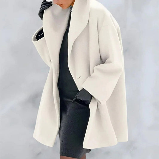 Vivienne - Damen Mantel mit weitem Revers und lockerem Schnitt