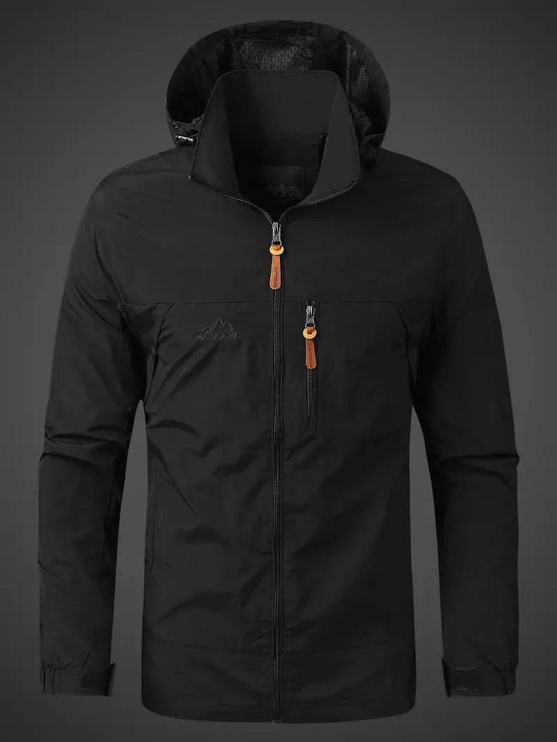 Herren wasserdichte Outdoorjacke mit Kapuze