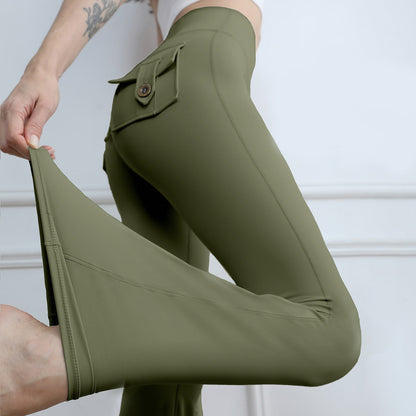 Nova | Flared Sporthose mit High-Waist-Bund und Stretchmaterial