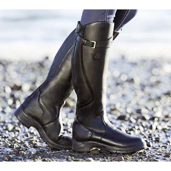 Amelia - Damen Reitstiefel aus Leder mit Schnalle