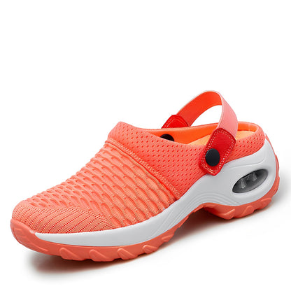 Atmungsaktive mesh-clogs mit flexibler sohle