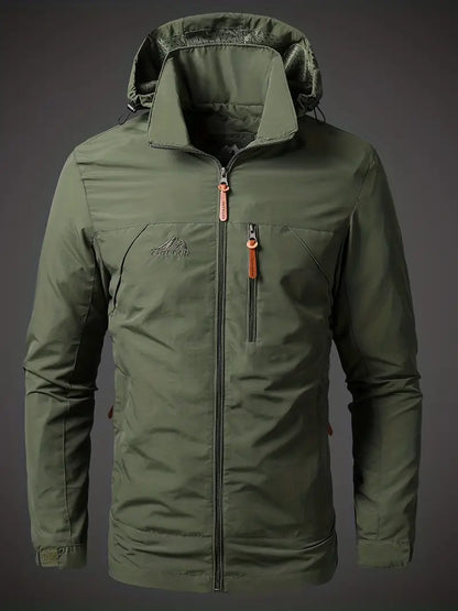 Herren wasserdichte Outdoorjacke mit Kapuze