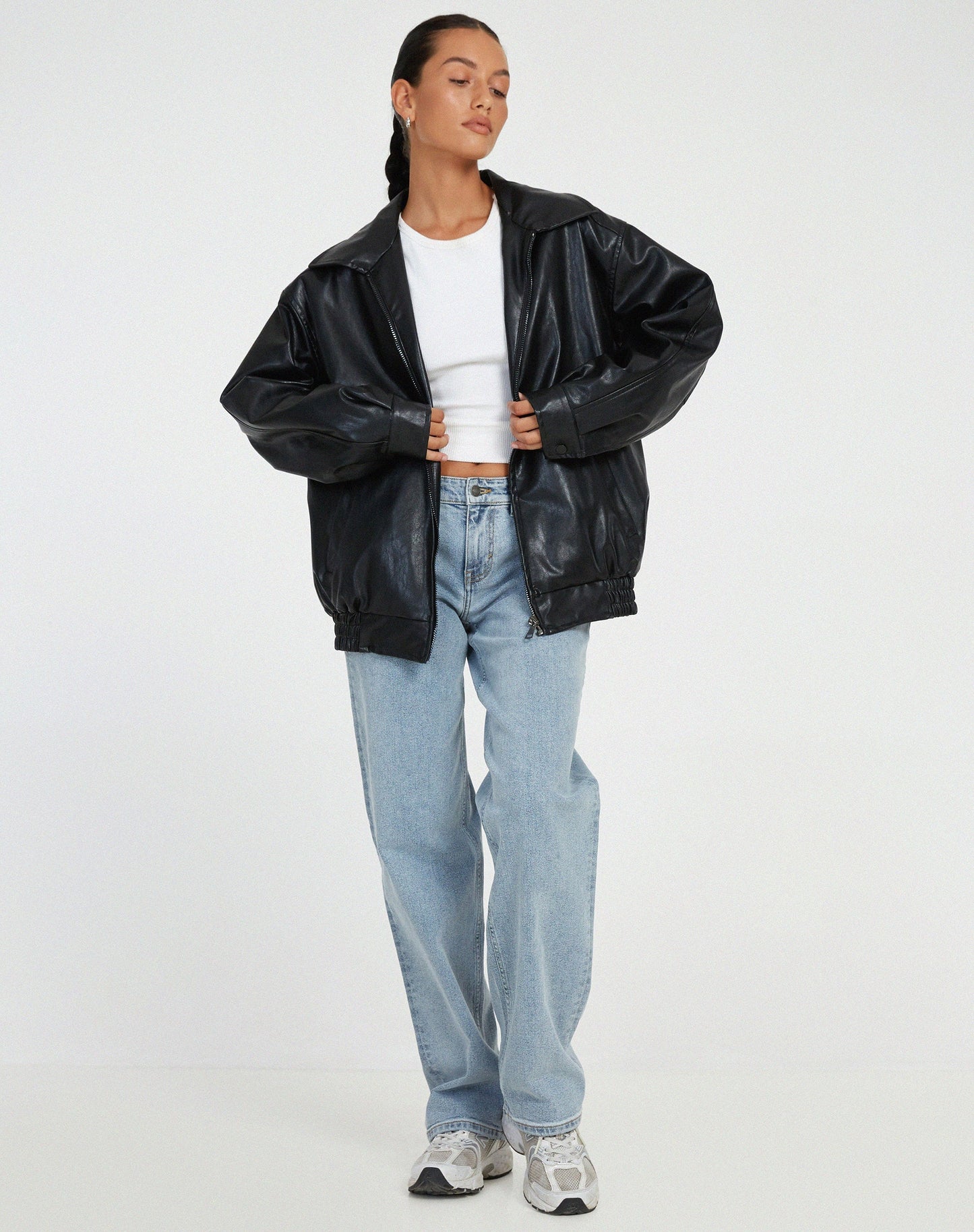 Sophie - Damen Lederjacke im Oversize-Look