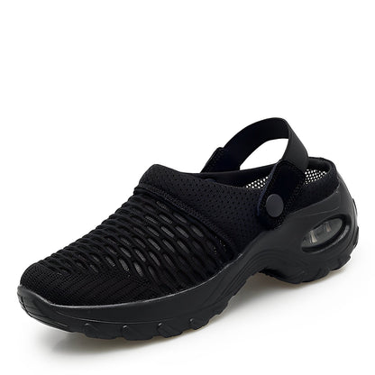 Atmungsaktive mesh-clogs mit flexibler sohle