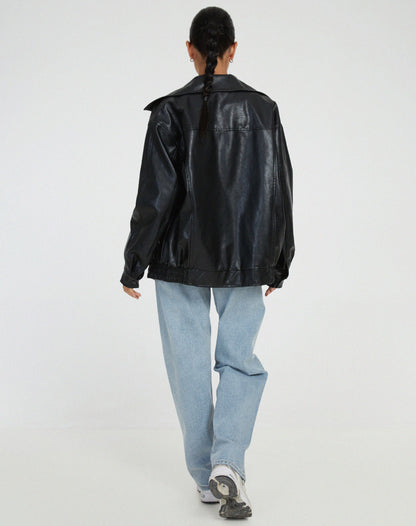 Sophie - Damen Lederjacke im Oversize-Look