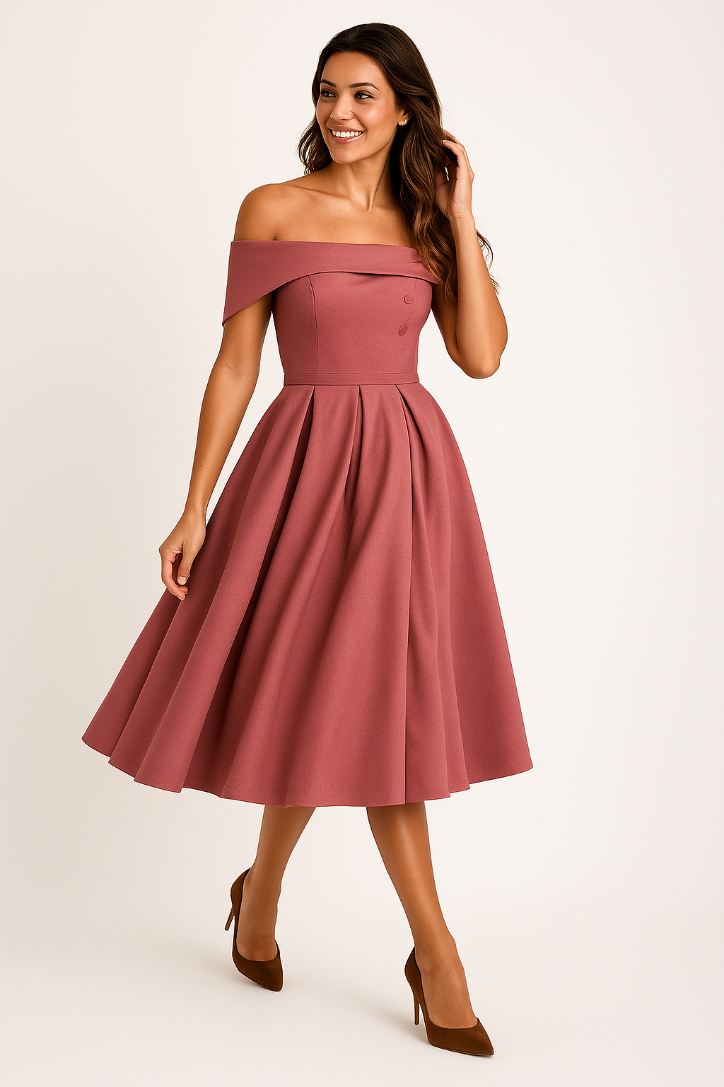 Gabriela | Casual Fashion Trägerloses Partykleid aus Satin