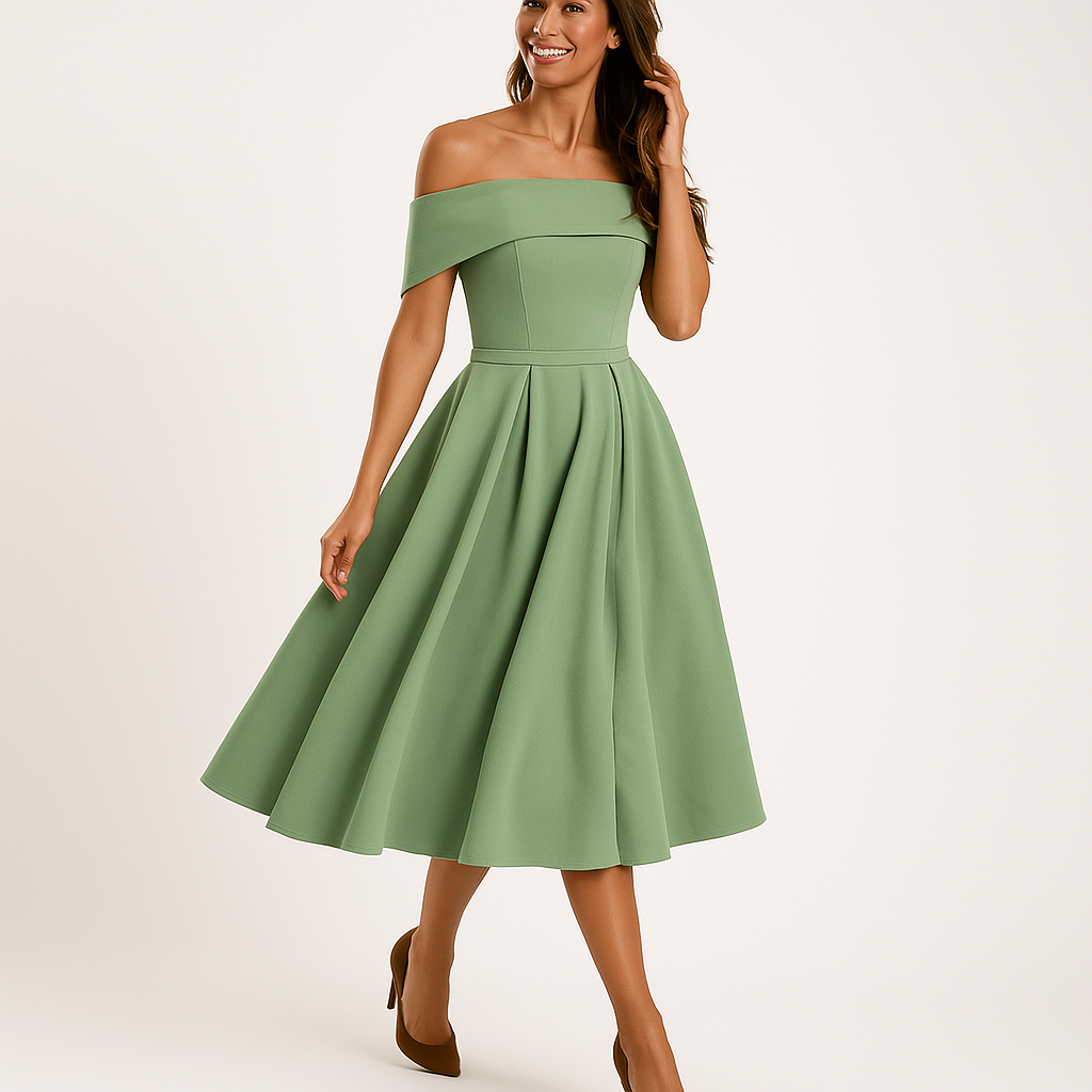 Gabriela | Casual Fashion Trägerloses Partykleid aus Satin