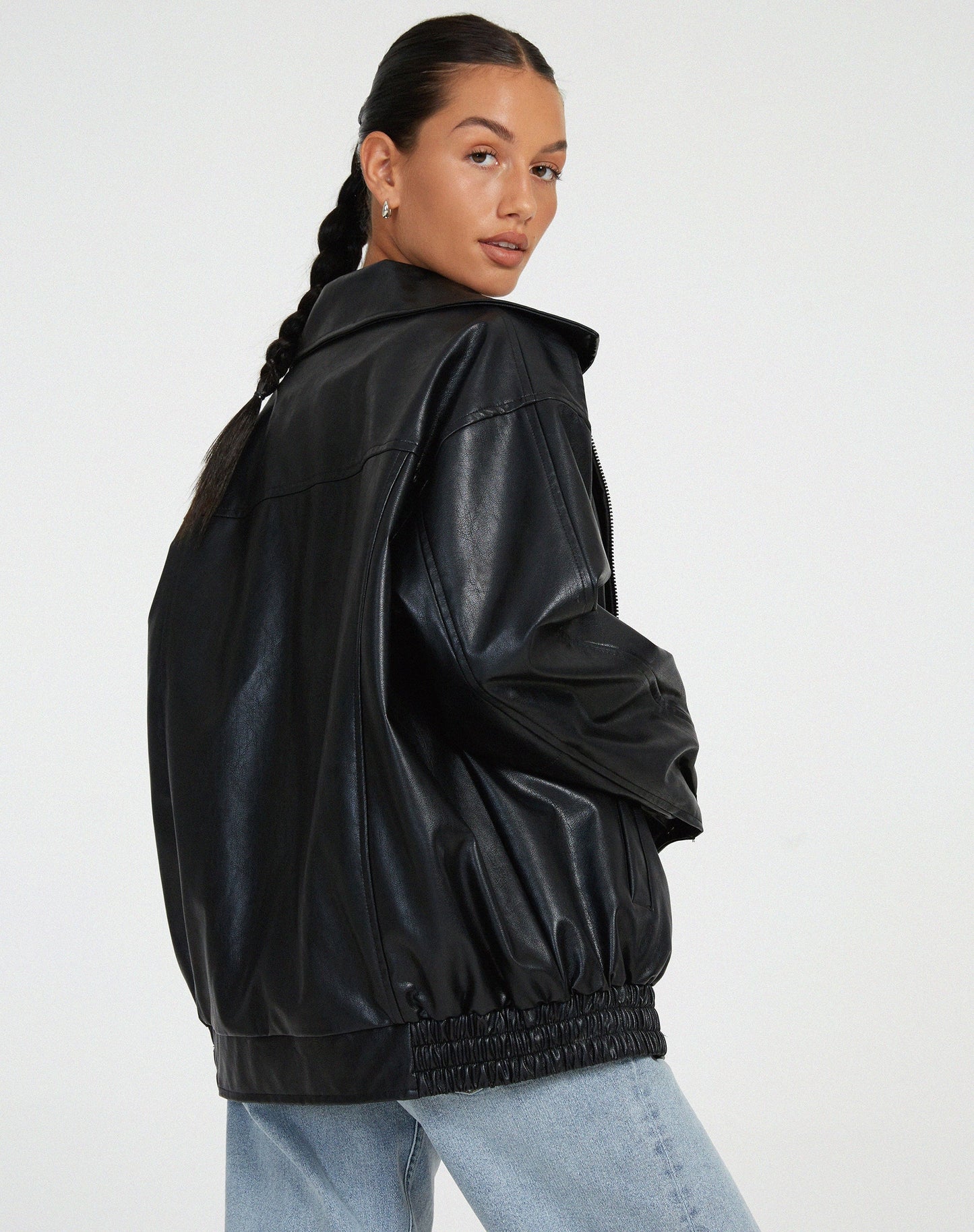 Sophie - Damen Lederjacke im Oversize-Look