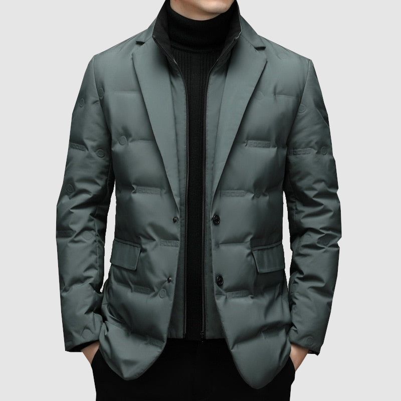 Herren Stepp-Blazerjacke mit tailliertem Schnitt