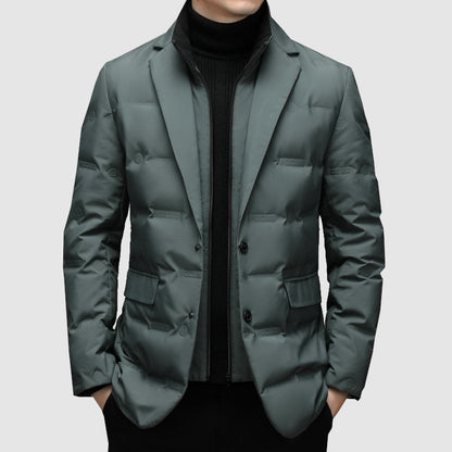 Herren Stepp-Blazerjacke mit tailliertem Schnitt