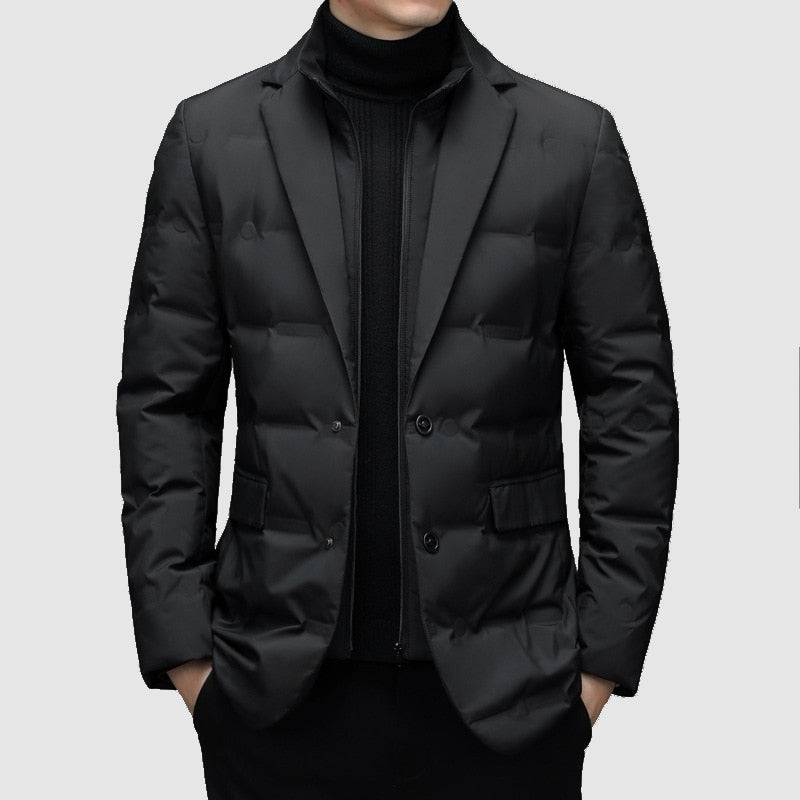 Herren Stepp-Blazerjacke mit tailliertem Schnitt