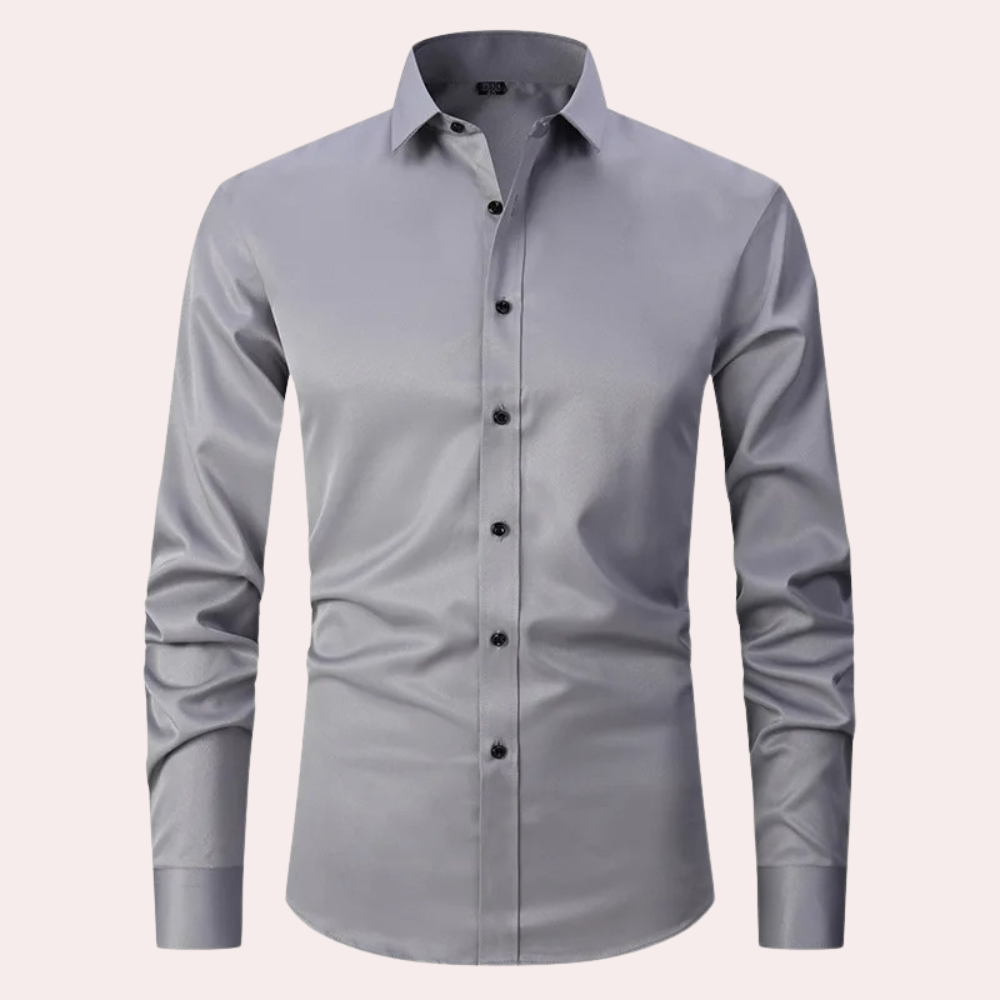 Klassisches Herrenhemd in Hellblau – Slim Fit mit Stretch-Komfort