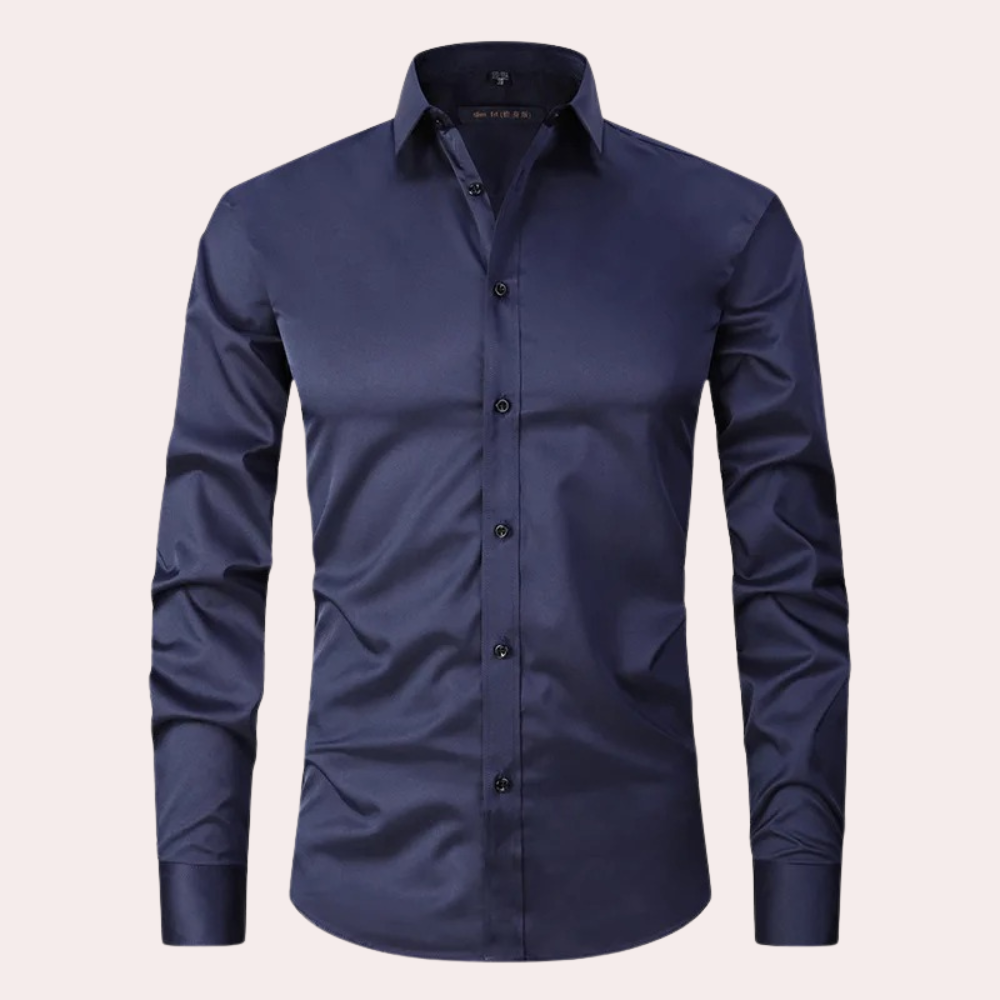 Klassisches Herrenhemd in Hellblau – Slim Fit mit Stretch-Komfort