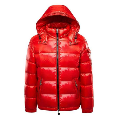 Marco - Herren Daunenjacke mit Kapuze und Reißverschluss