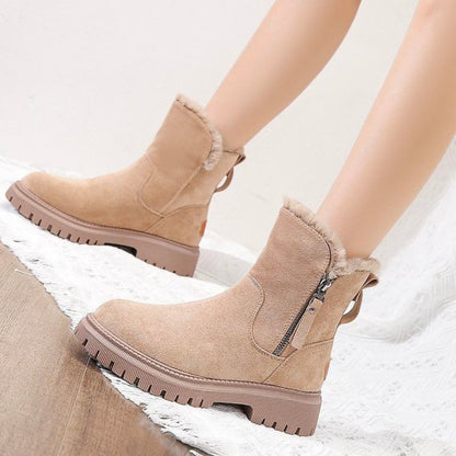 Isla - Damen Winterstiefel mit Fellfutter und Reißverschluss