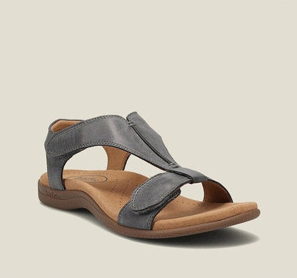 Bequeme Damen-Sandale mit Klettverschluss und ergonomischem Fußbett