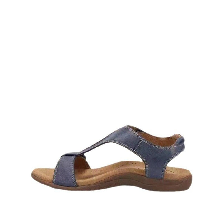 Bequeme Damen-Sandale mit Klettverschluss und ergonomischem Fußbett