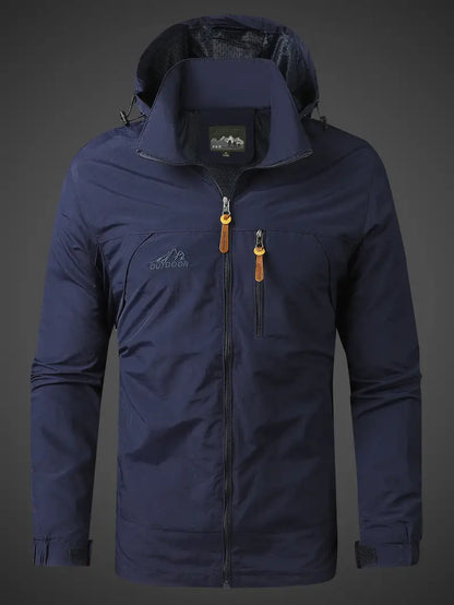 Herren wasserdichte Outdoorjacke mit Kapuze