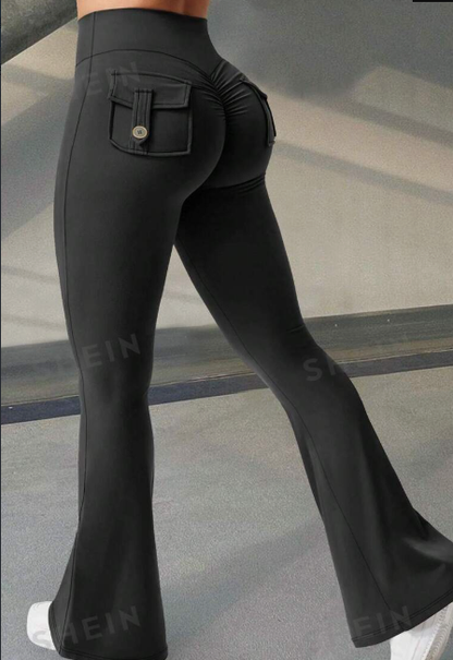 Nova | Flared Sporthose mit High-Waist-Bund und Stretchmaterial