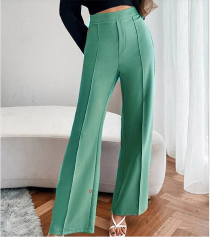 Damen Freizeithose - Hoch tailliert, locker, gerades Bein