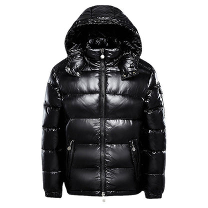 Marco - Herren Daunenjacke mit Kapuze und Reißverschluss