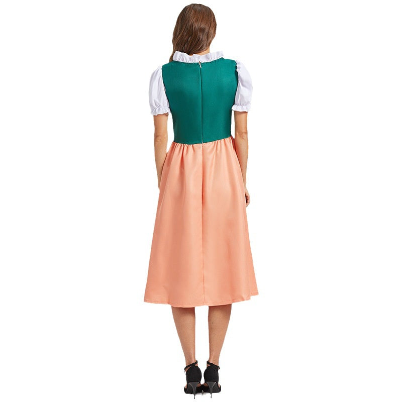 Oktoberfest Dirndlkleid für Damen mit Blumenstickerei