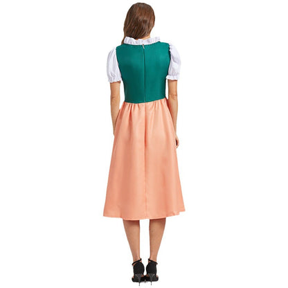 Oktoberfest Dirndlkleid für Damen mit Blumenstickerei