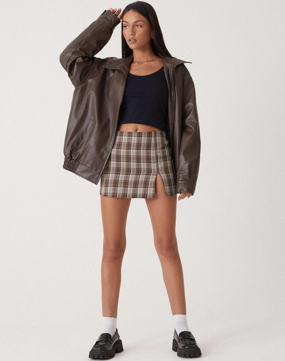 Sophie - Damen Lederjacke im Oversize-Look