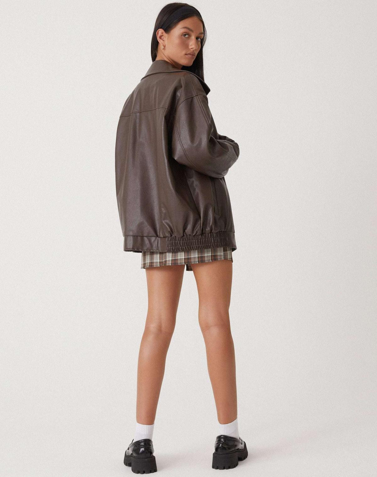 Sophie - Damen Lederjacke im Oversize-Look